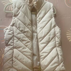 Cream Puffer Vest